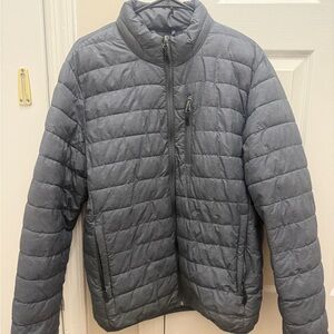 Club Room Performance Men's Grey Packable Puffer Jacket - Size M